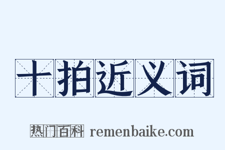 十拍近义词是什么意思的图片